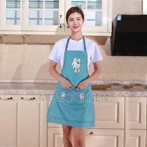 Reusable Adults Kitchen Apron - Green