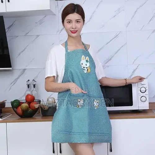 Reusable Adults Kitchen Apron - Green