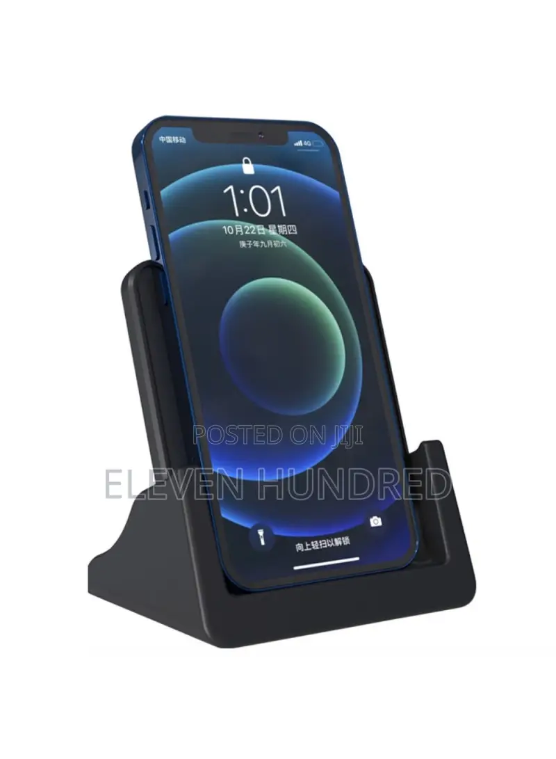 15w Fast Charging Dock Vertical Wireless Charger(Black)