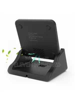 15w Fast Charging Dock Vertical Wireless Charger(Black)