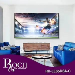 New Roch 65 inches Uhd Smart Android Tv - Active HDR Smooth Interface