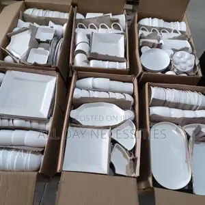45-60pcs Ceramic Bowl, Plate and Cups