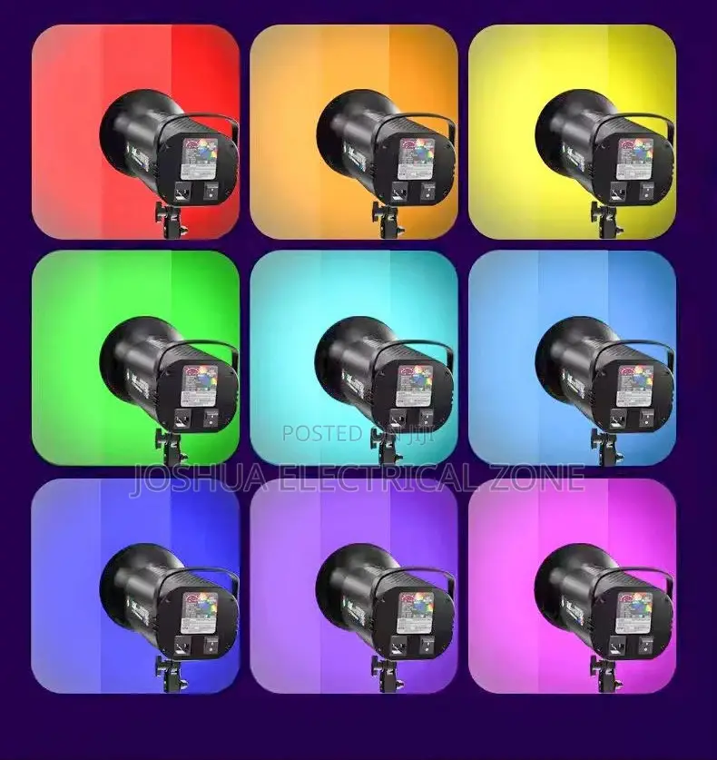 Rgb 500w Studio Light With Remote, Full Color Photography Video Light