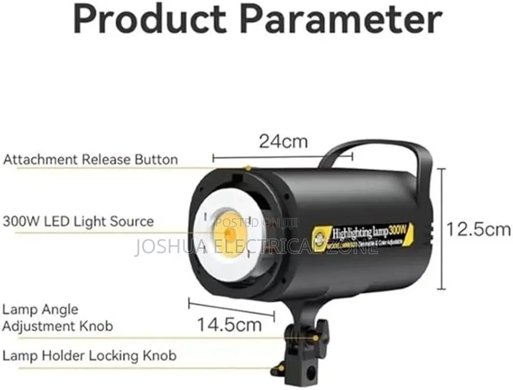 Studio Light With Remote Professional Photography Video Light 300w