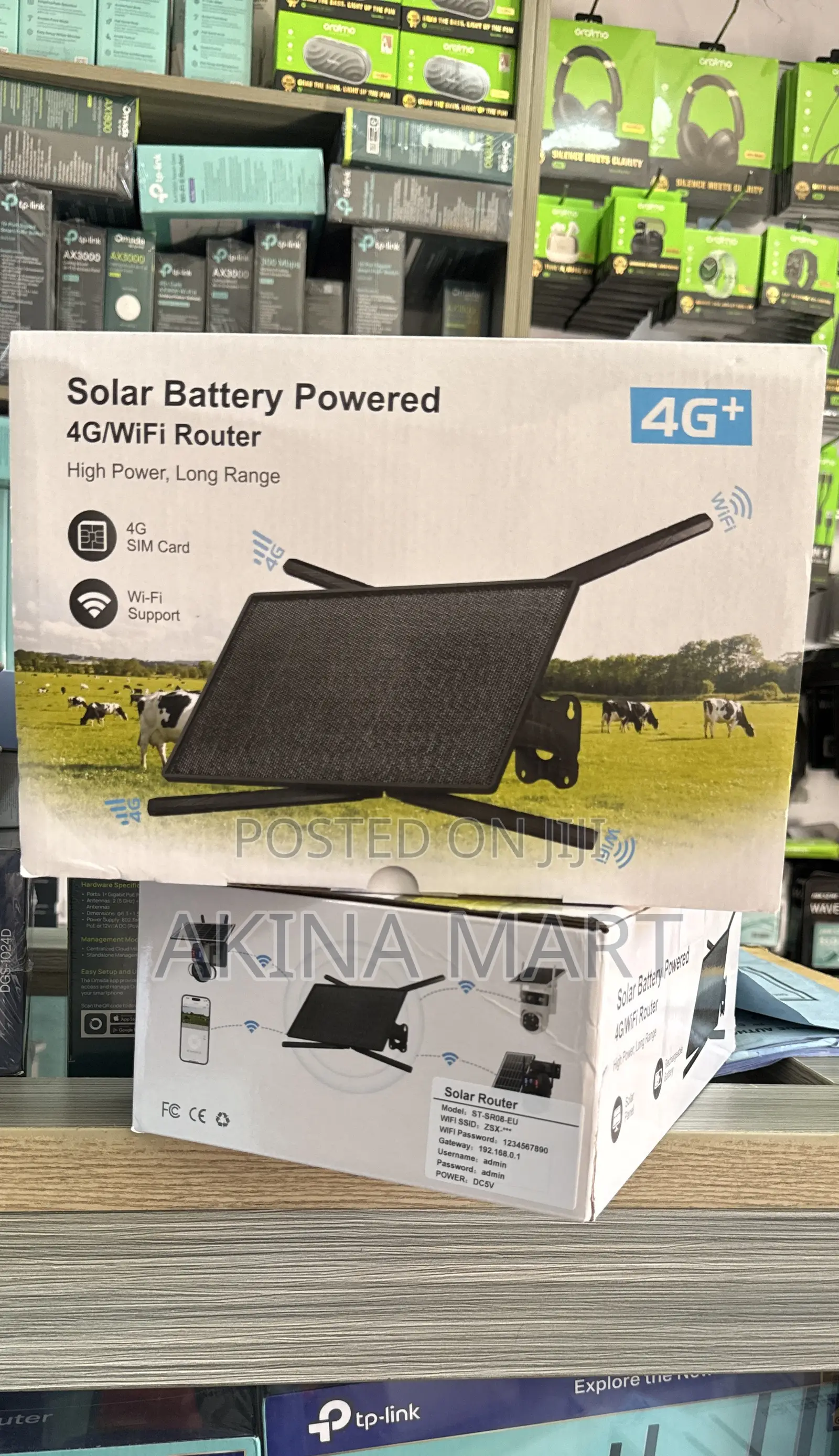 Solar Powered Battery 4g/Wifi Router