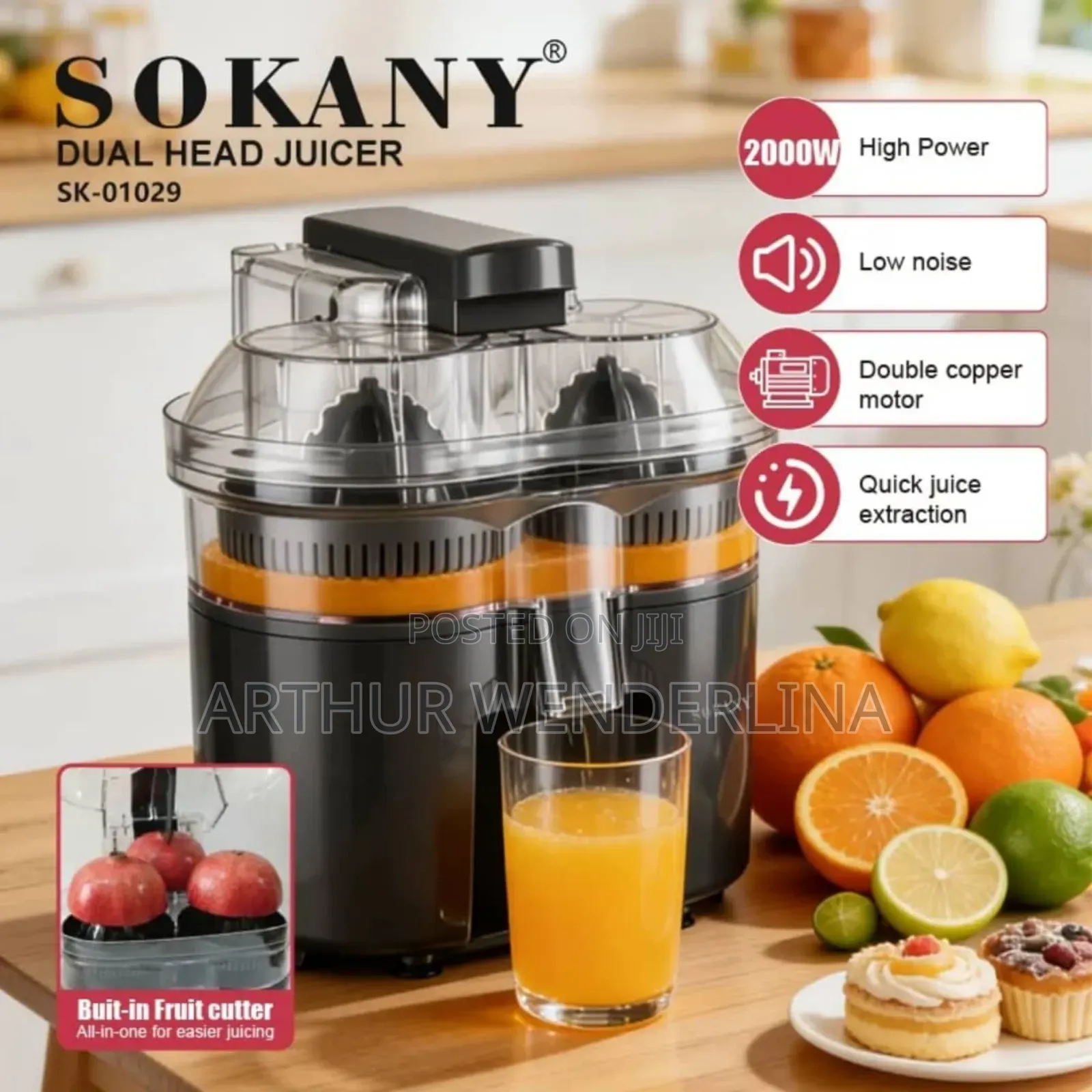 Sokany Dual Head Juicer