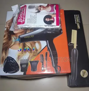 Hair Dryer and Hot Comb