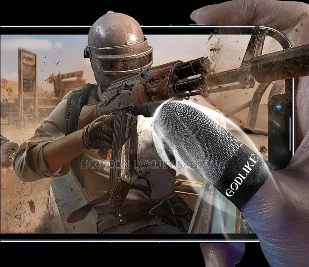 Finger Sleeves Made of 100% Visible Silver Fiber for Mobile Gaming