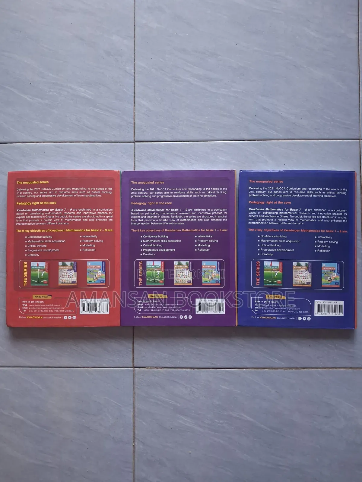 Kwadwoan Mathematics For Basic 7,8 And 9 With Past Questions