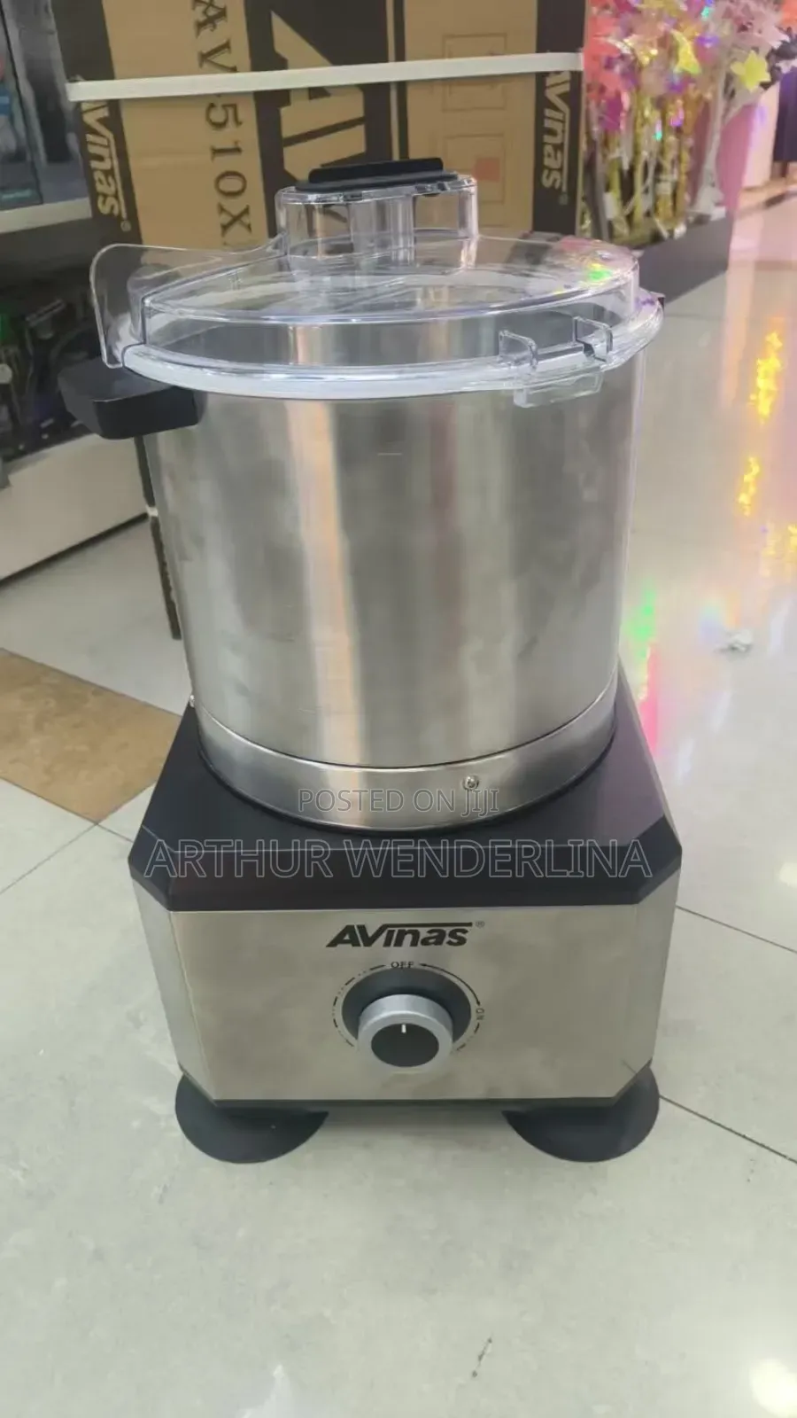 Avinas Heavy Duty Fufu Mixer 7.8l High Power Food Processor 3600w