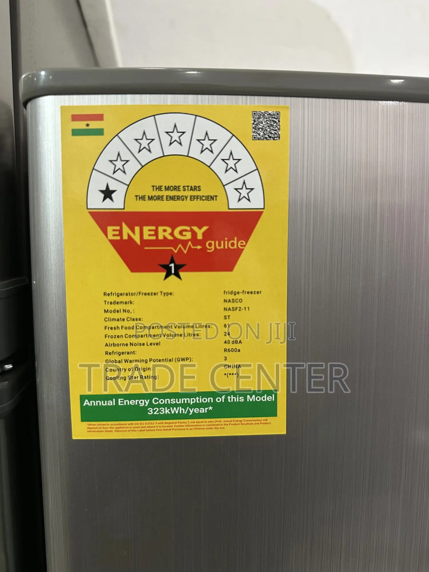 Nasco Table Top Double Door Fridge