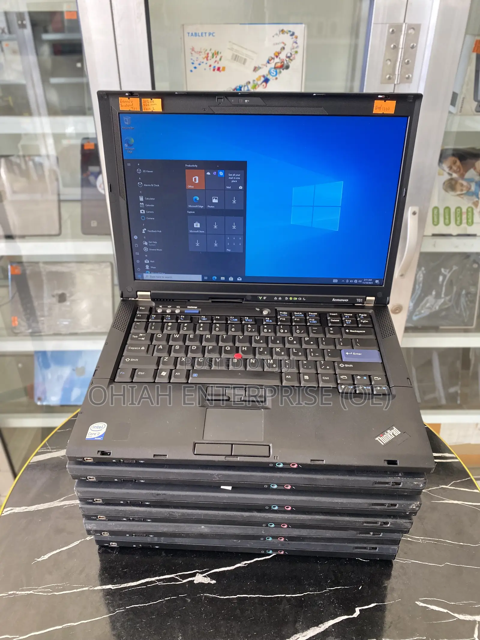 Laptop Lenovo ThinkPad T61 4GB Intel Core 2 Duo HDD+SSD 256GB