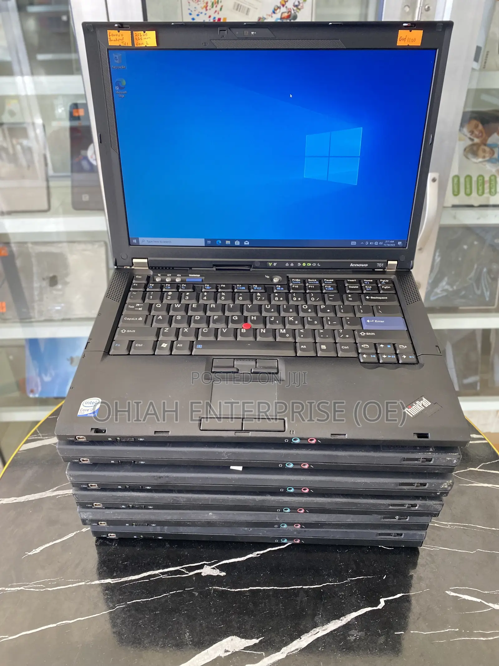 Laptop Lenovo ThinkPad T61 4GB Intel Core 2 Duo HDD+SSD 256GB