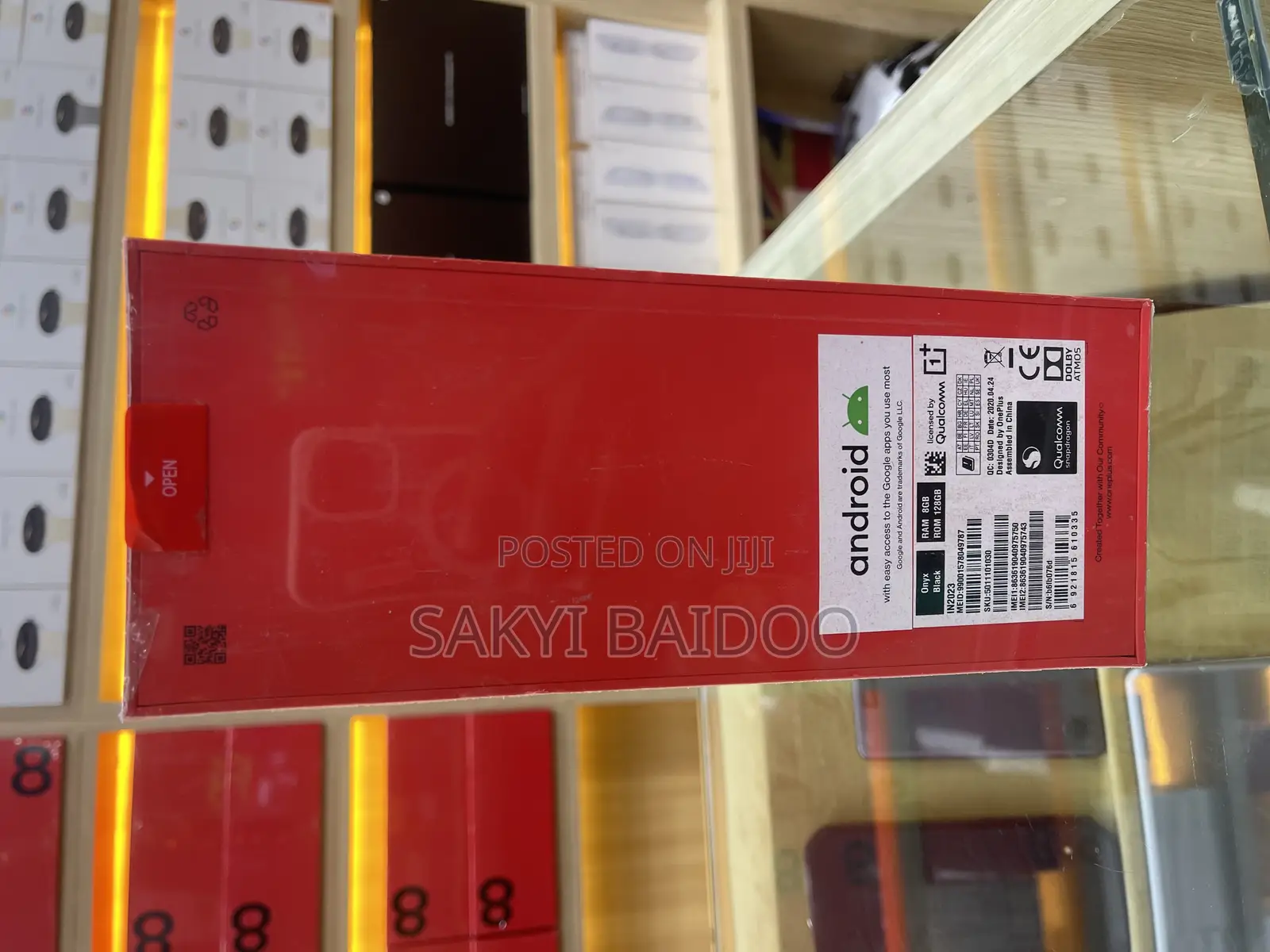 New OnePlus 8 128 GB Black