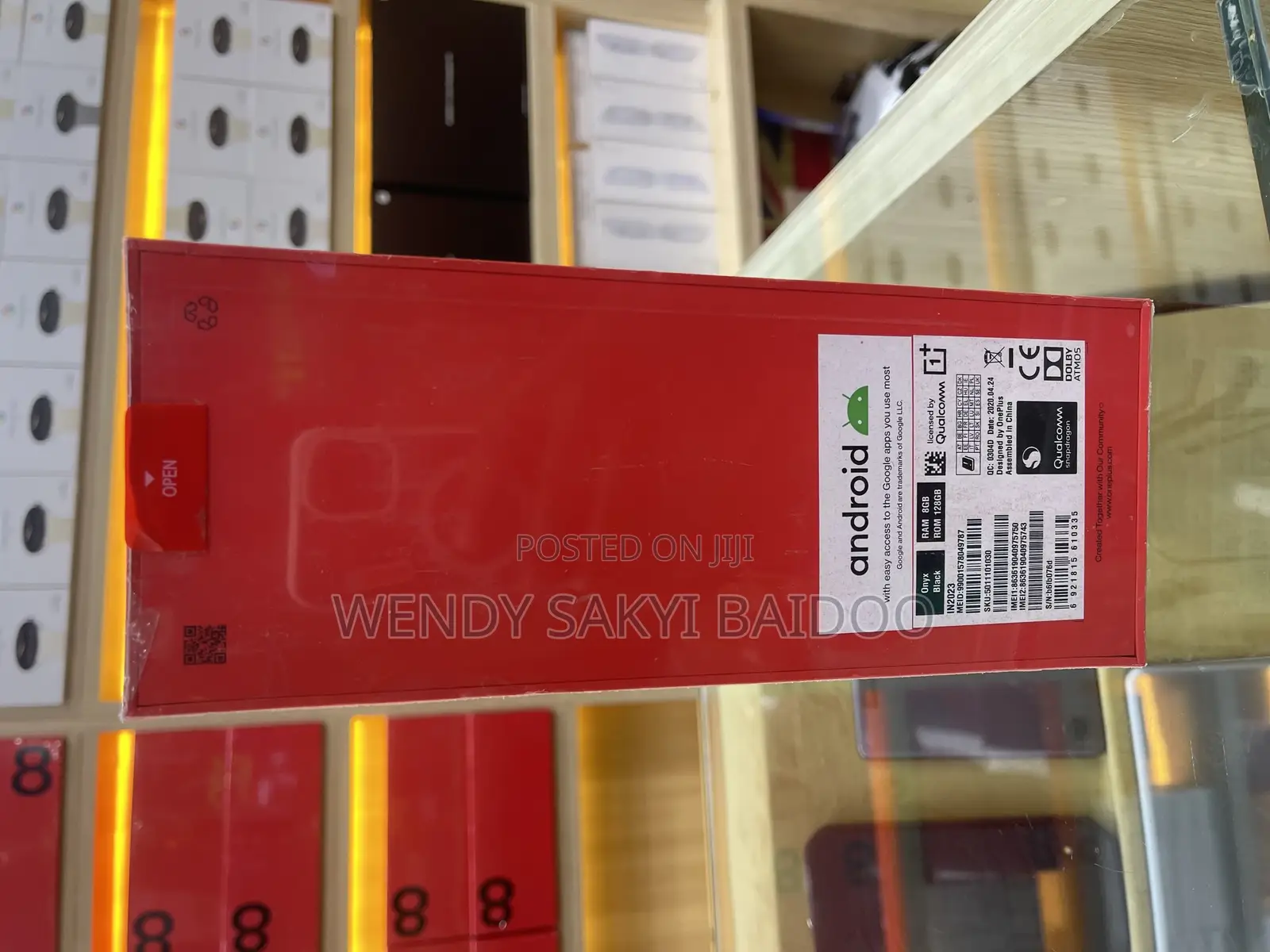New OnePlus 8 128 GB Black