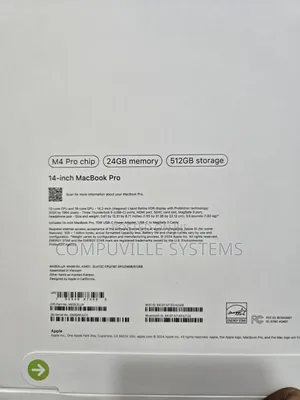 New Apple MacBook Pro 2024 M4 Pro 14-inch 24GB Apple M4 Pro SSD 512GB