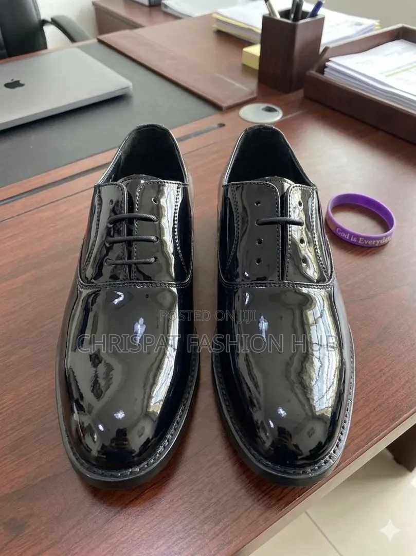 Black Patent Oxford Shoes