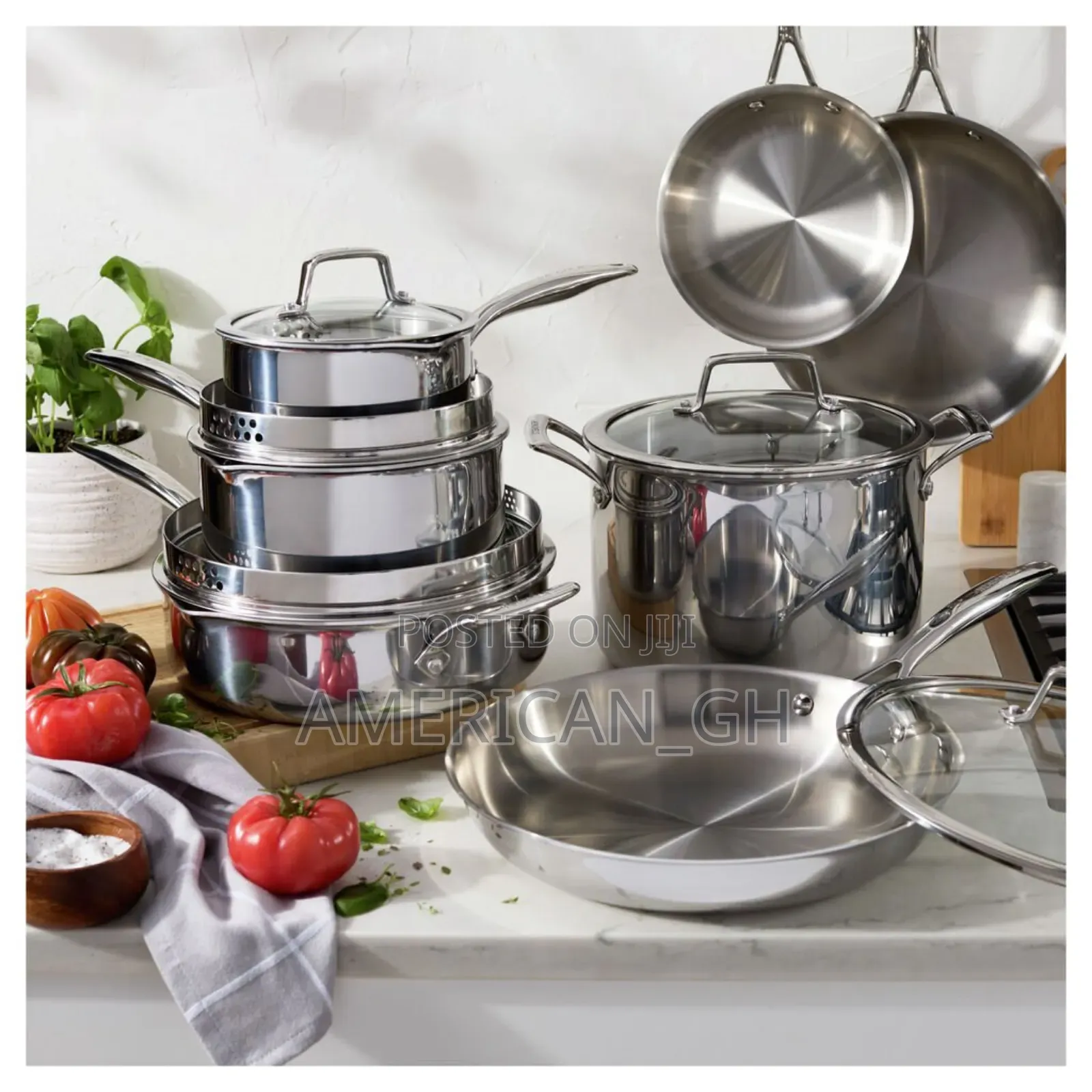 Henckels Tri-Ply Clad Stainless Steel 12-Piece Cookware Set