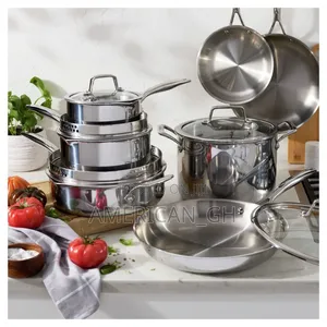 Henckels Tri-Ply Clad Stainless Steel 12-Piece Cookware Set