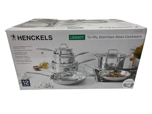 Henckels Tri-Ply Clad Stainless Steel 12-Piece Cookware Set