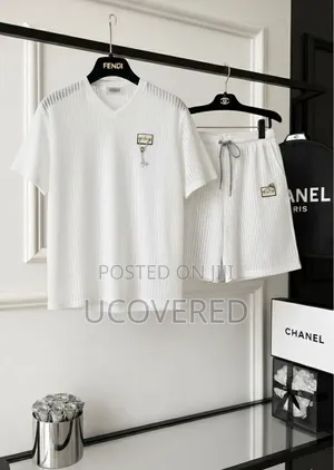 Fendi Logo-Patch Short-Sleeve Top and Shorts Set
