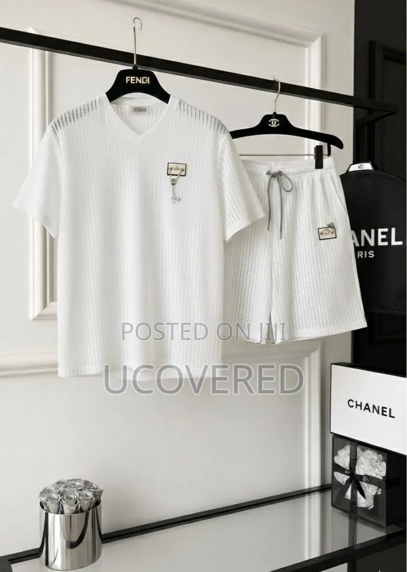 Fendi Logo-Patch Short-Sleeve Top and Shorts Set