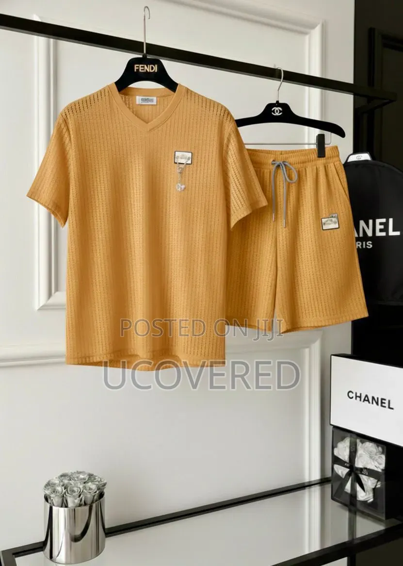 Fendi Logo-Patch Short-Sleeve Top and Shorts Set
