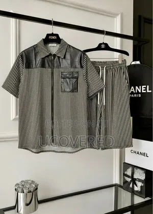 Fendi Logo-Patch Short-Sleeve Top and Shorts Set
