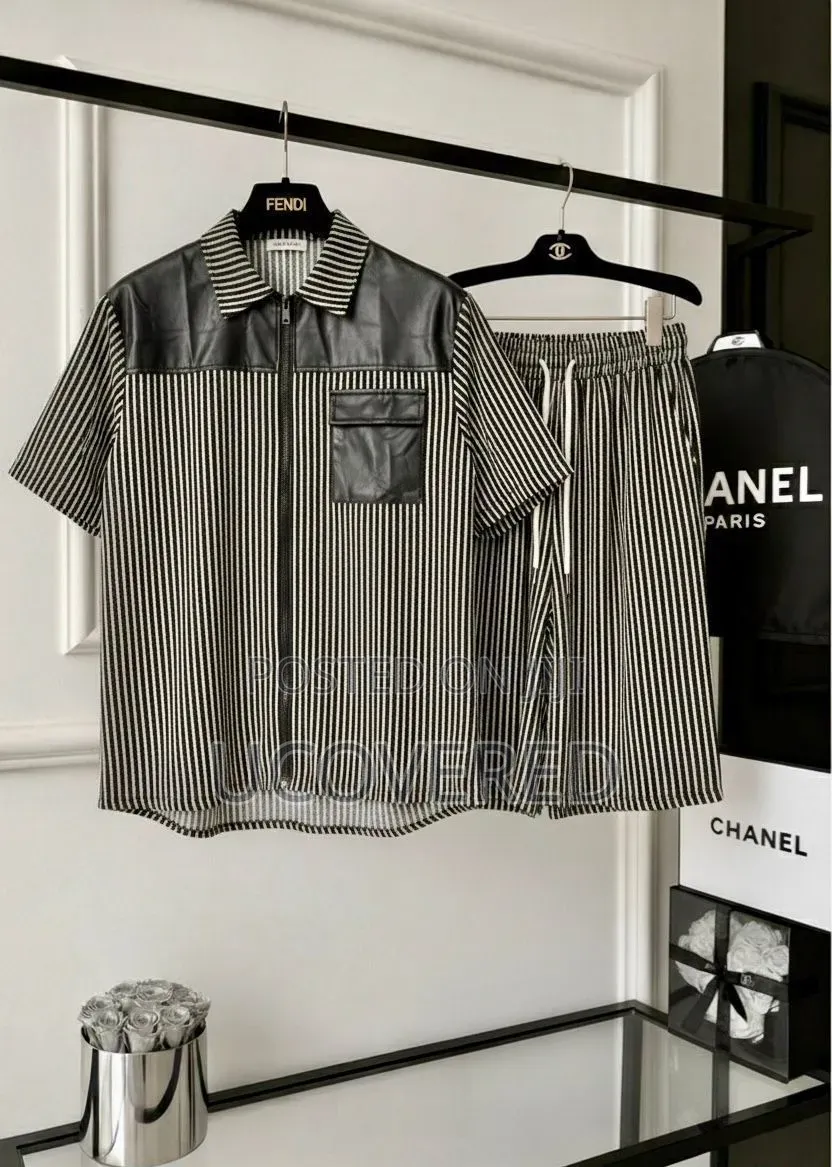 Fendi Logo-Patch Short-Sleeve Top and Shorts Set