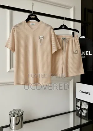 Fendi Logo-Patch Short-Sleeve Top and Shorts Set