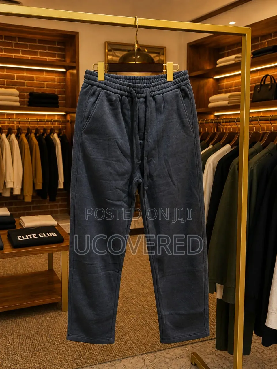 Heather Stone Relaxed Fleece Sweatpants