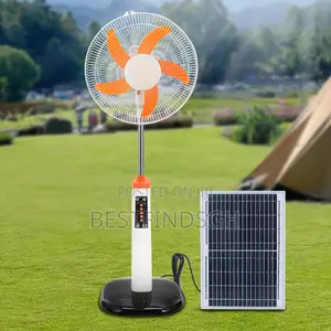 Rechargeable Solar Standing Fan