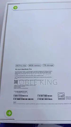 New Apple MacBook Pro 2026 M5 Pro 16-inch 48GB Apple M5 Pro SSD 1T