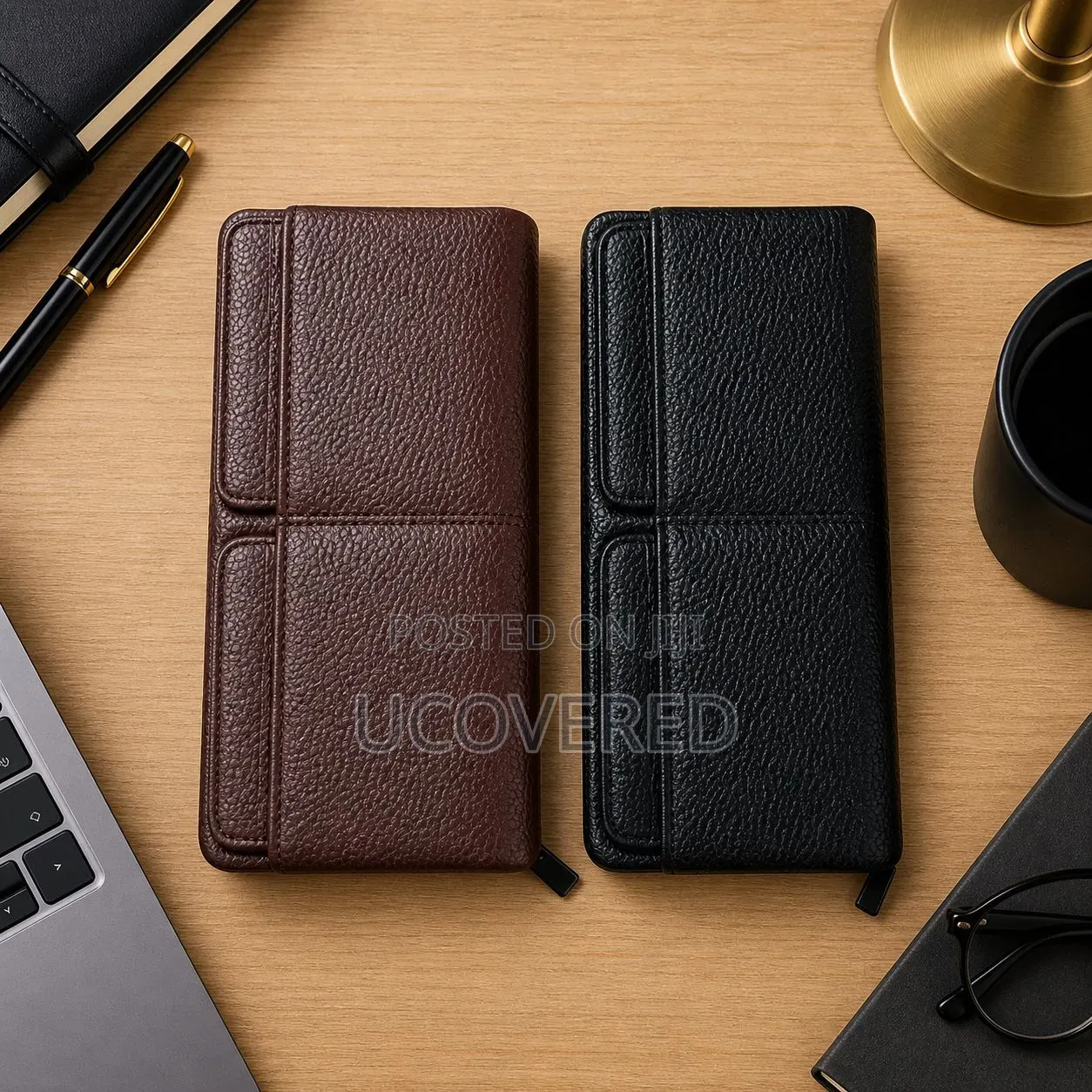 Valentoria Faux Leather Business Clutch Wallet