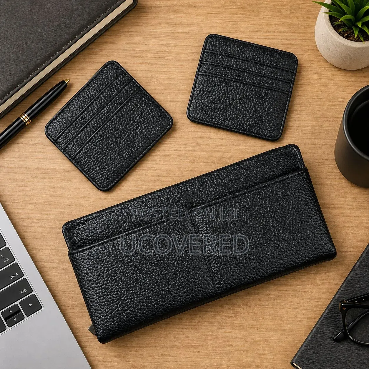 Valentoria Faux Leather Business Clutch Wallet