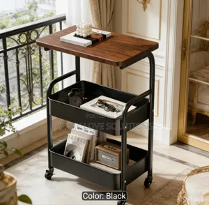 3 Tier Storage Basket With Wooden Top