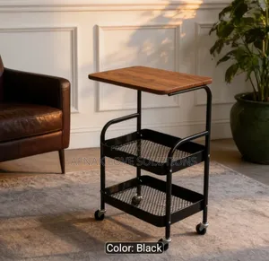 3 Tier Storage Basket With Wooden Top