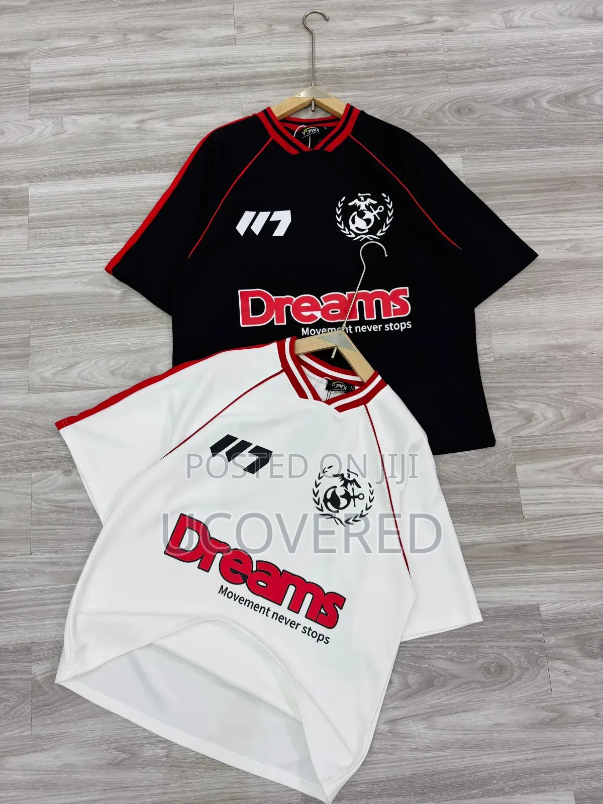 Polo Shirts and Sports Jerseys Featuring a "Dreams" Logo