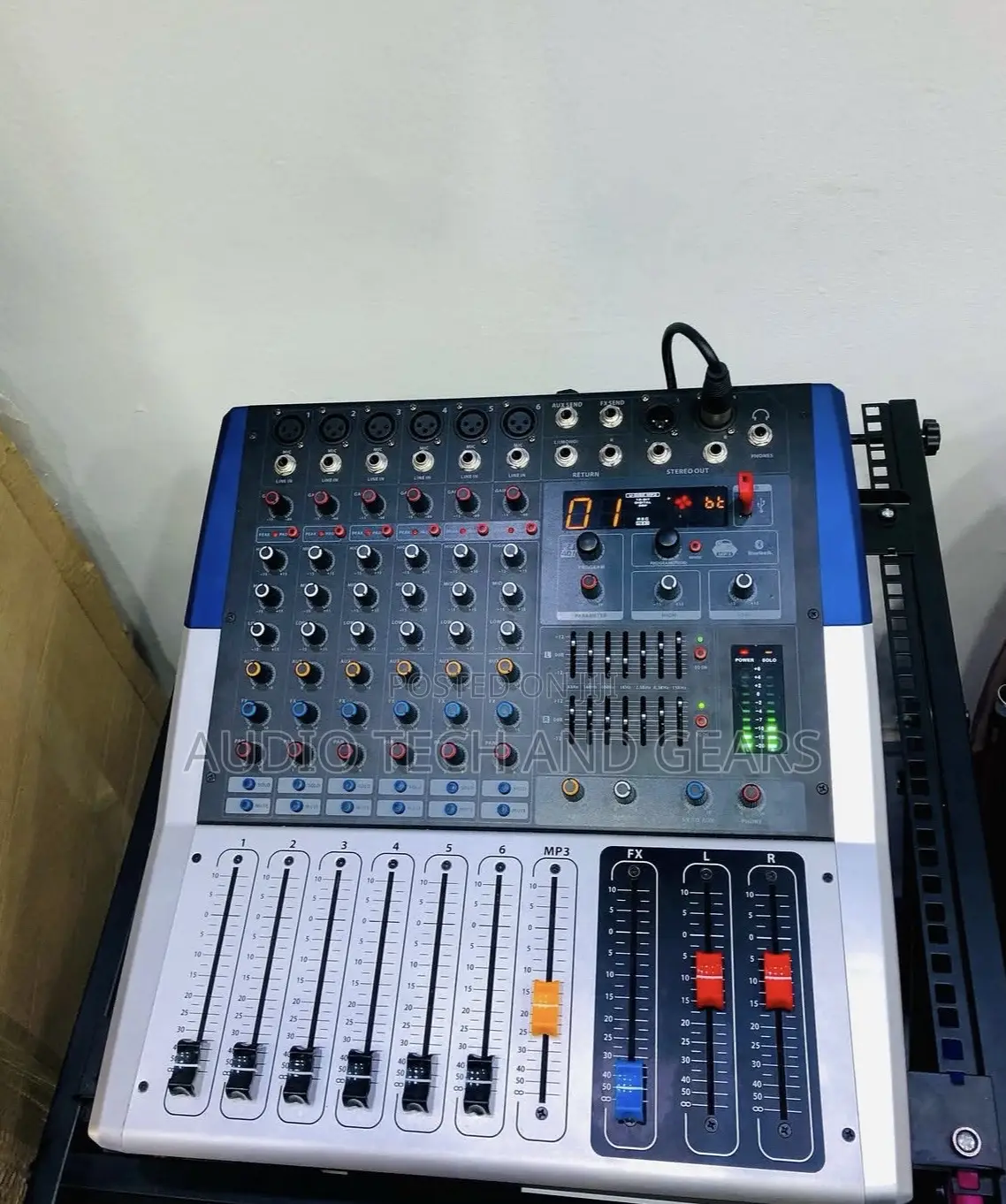 Pro 6 Channel Powered Mixer