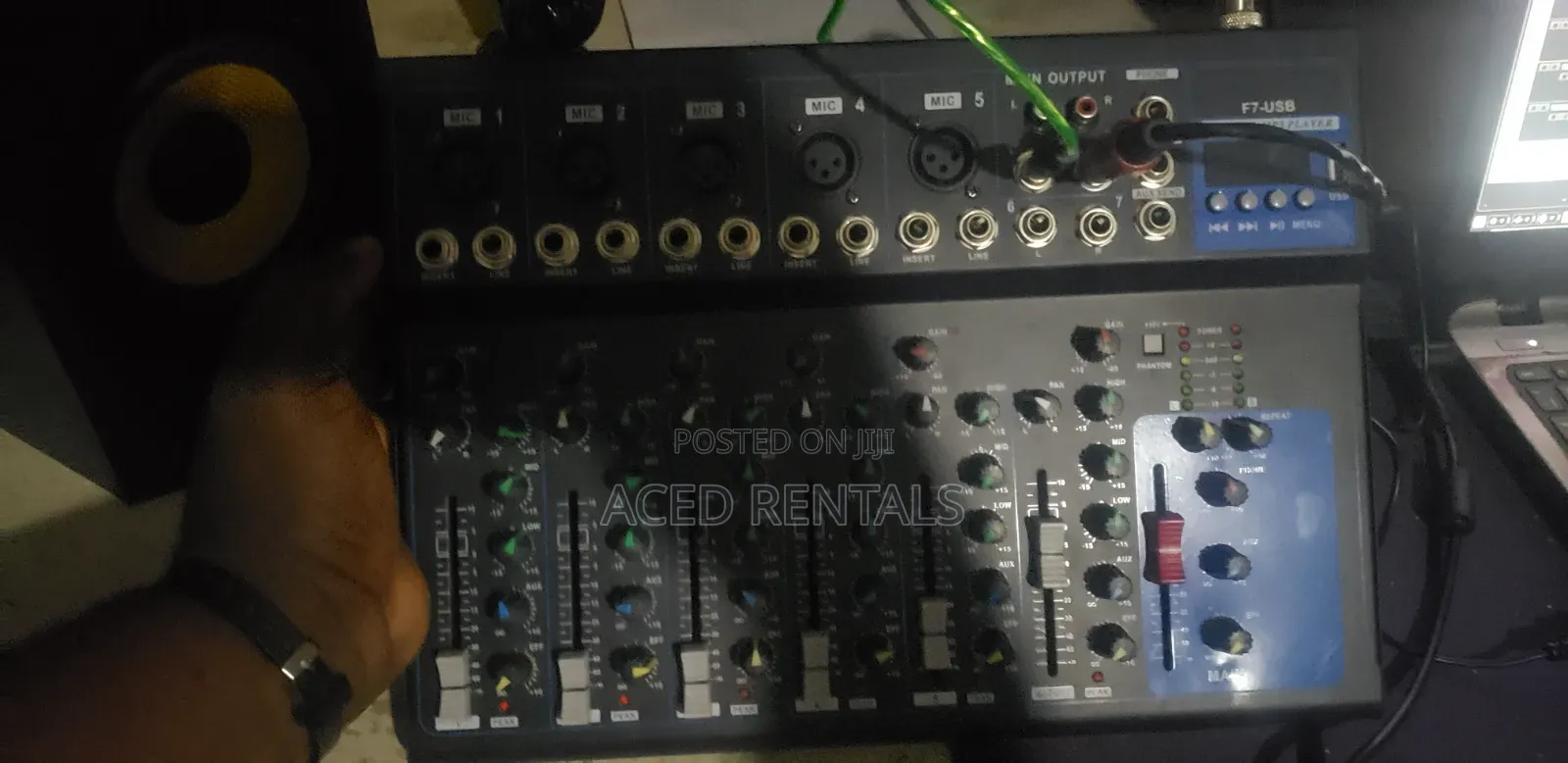 8 Channel Audio Mixer for Rent