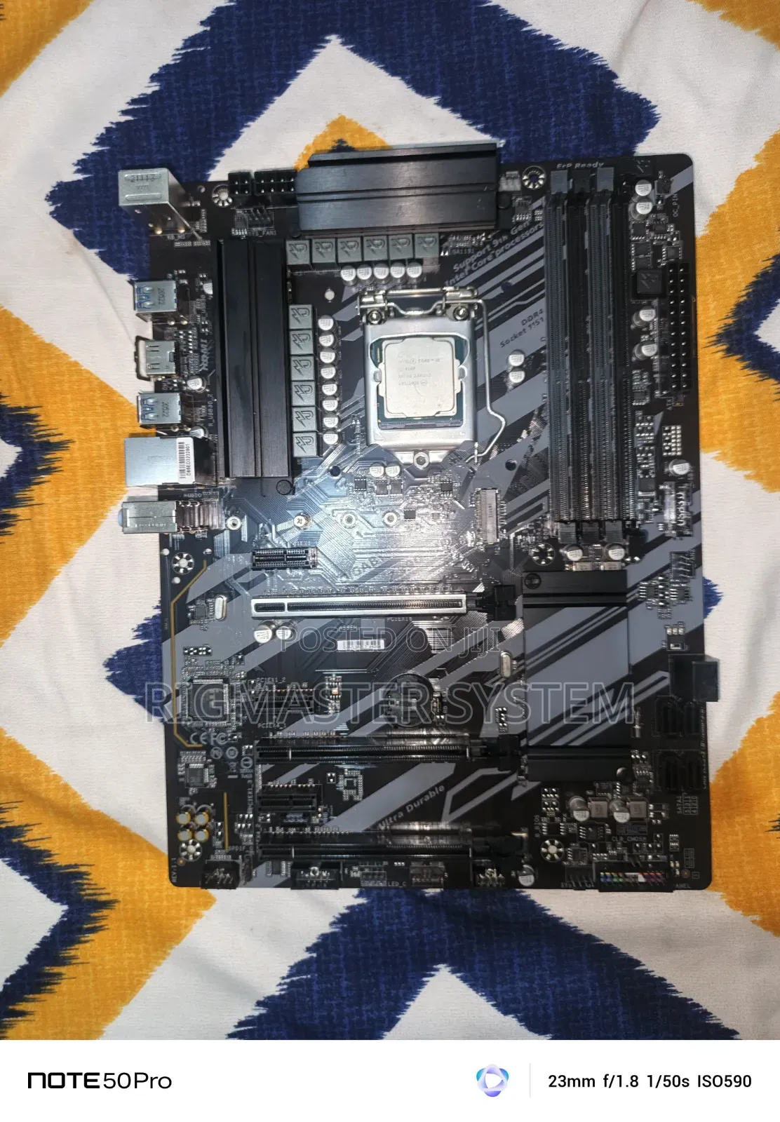 Gigabyte Z390 Ud With Intel 9500 I5 Processor