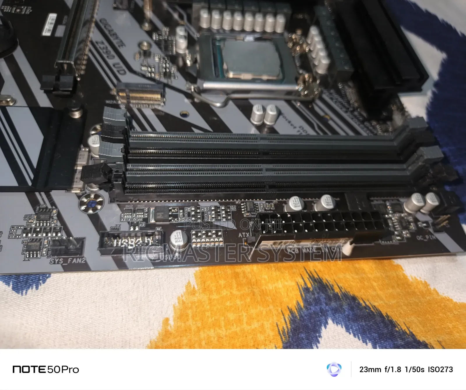 Gigabyte Z390 Ud With Intel 9500 I5 Processor