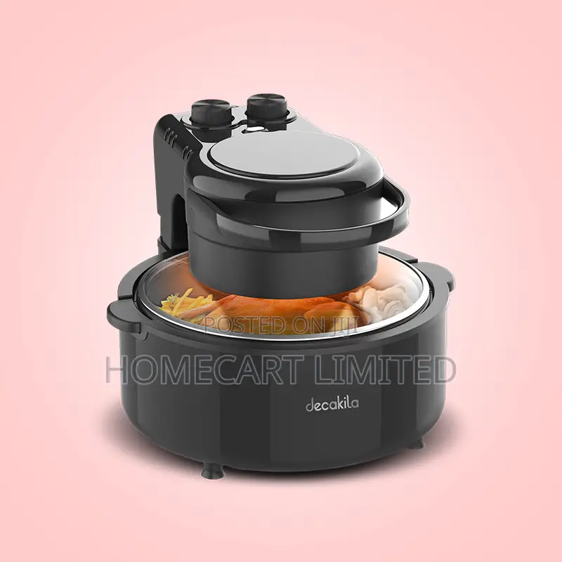 Decakila 5.0l 1200w Transparent Window Air Fryer - Keec045b