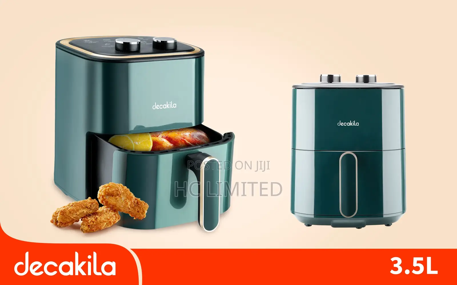 Decakila 3.5l 1400w Air Fryer - Keec036v