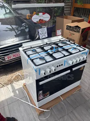 Mediatech 60x90 White Gas Cooker Style Meets Power