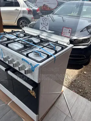 Mediatech 60x90 White Gas Cooker Family-Size Cooking Solution