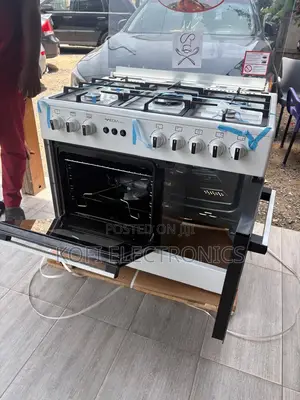 Mediatech 60x90 White Gas Cooker Elegant Design, Reliable Results