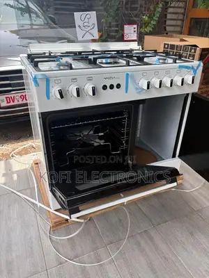 Mediatech 60x90 White Gas Cooker Durable Design for Everyday Use