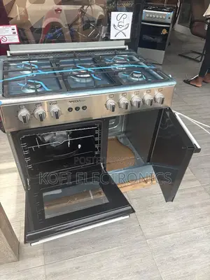 Mediatech 60x90 Grey Gas Cooker Sleek Design, Powerful Cooking