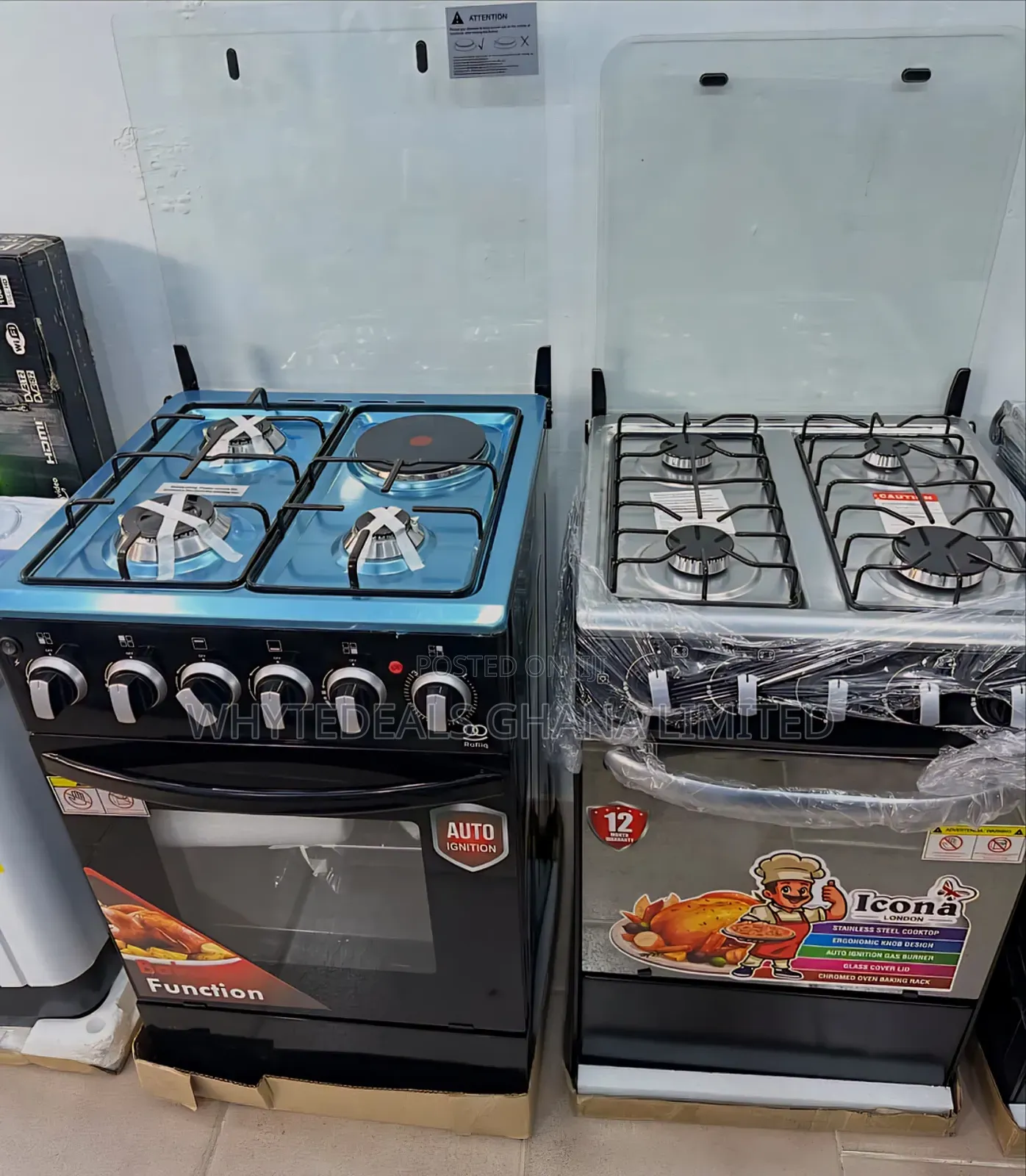 50x50 Icona Gas Cooker|4 Burner